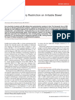 Influence of Dietary Restriction On Irritable Bowel Syndrome