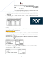 4.3 - Efeitos de Alterações em Taxas de Câmbio - Proposta de Resolução