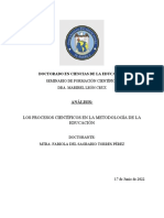 Análisis - Los Procesos Científicos en La Metodología de La Educación-FSTP