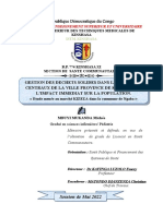 Gestion Des Dechets Solides Des Marches Centraux Dans La Ville Province de Kinshasaet L'impact Immediat Sur La Population