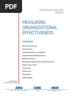 Measuring Organizational Effectiveness