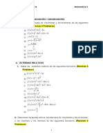 Trabajo de Campo - Maximos y Minimos