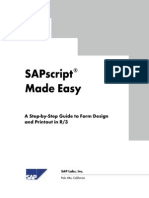 SAP - SAPSCRIPT Made Easy - A Step-By-Step Guide To Form Design & Printout in R3