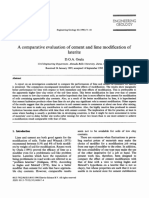 A Comparative Evaluation of Cement and Lime Modification of Laterite