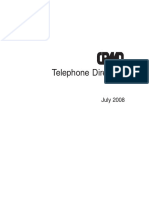 Telephone Directory July 2008