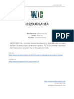 Is220Ucsah1A: Manufacturer: General Electric Series: Mark Vie Function: Controller Module