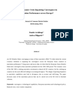 Is The Economic Crisis Impairing Convergence in Innovation Performance Across Europe?