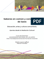 Manual Artes y Cultura Comunitaria. Saberes en Común y Construcción de Lazos.