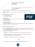 Ficha de Fisica 10 Classe - Oscilações e Ondas