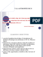 6B15PHY Astronomy & Astrophysics