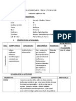 SESIÓN DE APRENDIZAJE DE CIENCIA Y TECNOLOGIA (Leeremos Sobre Las 3Rs)