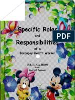 BHW Specific Roles and Responsibilities