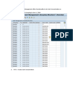 Classic Cash and Liquidity Management Offers Functionality To Do Cash Concentration As Followings