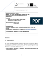 Programa (A Modo Indicativo) TyME 2019