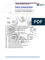 Sujet Biochimie