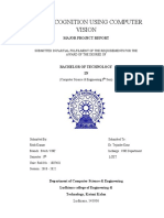 Face Recognition Using Computer Vision: Major Project Report