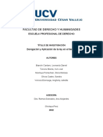 Monografía I.D - Aplicación y Derogación de La Ley en El Tiempo