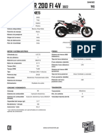 Apache RTR 200 Fi 4v 2022 - Tvs - Blanco 20 01 2022