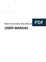 User Manual: Mma 315G/400G Welding Machine