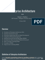 Enterprise Architecture: Dexter C. Hulleza