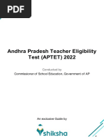 Andhra Pradesh Teacher Eligibility Test (APTET) 2022: Commissioner of School Education, Government of AP