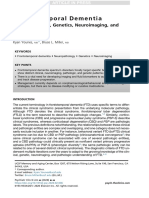 Frontotemporal Dementia Neuropathology