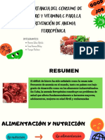 Importancia Del Consumo de Hierro y Vitamina C para La Prevención de Anemia Ferropénica