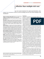 Single-Visit More Effective Than Multiple-Visit Root Canal Treatment?