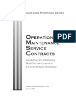 Operation and Maintenance Service Contracts