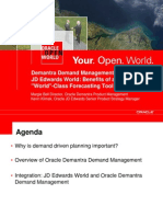 Demantra Demand Management and JD Edwards World: Benefits of A "World"-Class Forecasting Tool