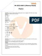 Vedantu Test Answers