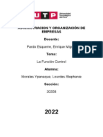 Funcion Control - Administracion y Organización de Empresas