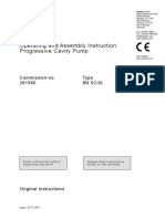 Operating and Assembly Instruction Progressive Cavity Pump: Type BN 52-6L Commission-No. 261560