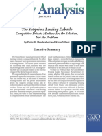 The Subprime Lending Debacle: Competitive Private Markets Are The Solution, Not The Problem, Cato Policy Analysis No. 679