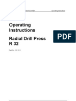 Operating Instructions: Radial Drill Press R32