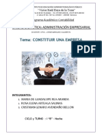 Constituir Una Empresa