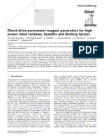 Direct-Drive Permanent Magnet Generators For High-Power Wind Turbines: Benefits and Limiting Factors