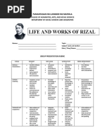 Rubrics - Reporting - Rizal