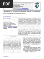 The Effects of Pesticides On Humans and The Environment