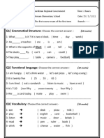 Q1/ Grammatical Structure:: 10 Marks)