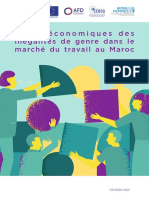 Etude Couts Economiques Inegalites Genre Marche Travail Maroc Onu Femmes