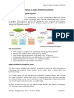 Fundamentals of Object Oriented Programming Procedure Oriented Programming (POP)