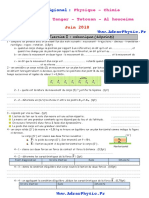 Examen Régional Tanger - Tetouan - Al Houceima 2018