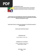 Adaptacion de Indicadores Del Protocolo Europeo Welfare Quality para Evaluar Bienestar Animal en Sistemas de Engorda Bovina A Pastoreo en Chile