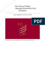 The Ursinus College Student Managed Investment Fund Handbook