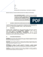 Demanda de Separación Convencional y Divorcio Ulterior