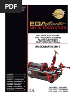 Ega Master Herramienta Industrial Maquinas Roscadoras para Tubo 56955 M