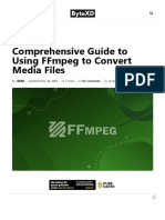 Comprehensive Guide To Using FFmpeg To Convert Media Files