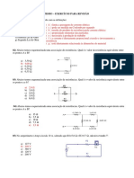 EXERCÍCIOS PARA REVISÃO Eletricidade e Magnetismo Gabarito