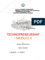 Technopreneurship: - Module 4